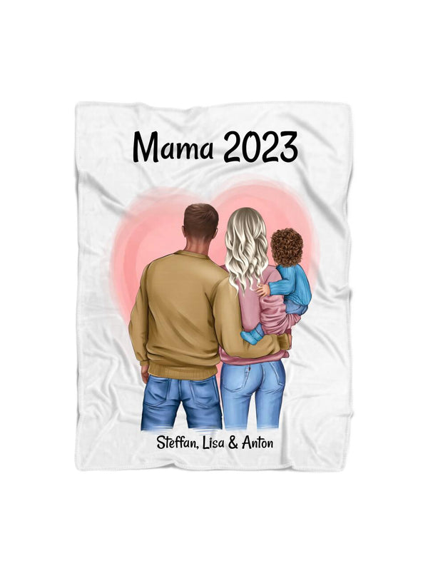 1 Muttertagsgeschenk 2024 Decke personalisiert - Cantty