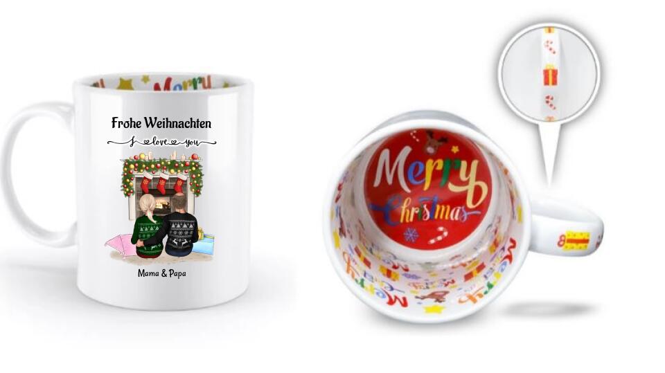 Mama & Papa Tasse Geschenk Weihnachten - Cantty