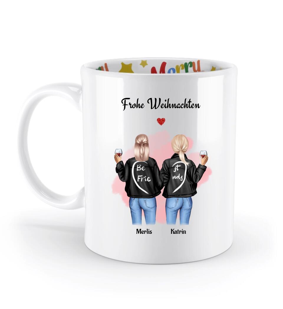 Personalisiertes Weihnachtsgeschenk Tasse Beste Freundin - Cantty