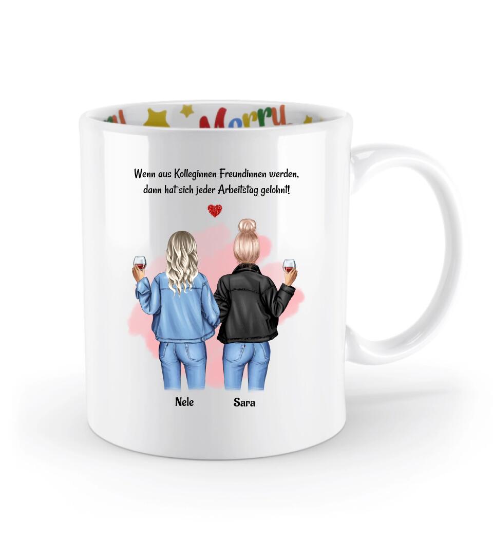 Weihnachtsgeschenk Tasse für Kollegin personalisieren - Cantty