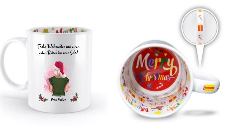 Weihnachtstasse Geschenk für Erzieherin & Betreuerin - Cantty