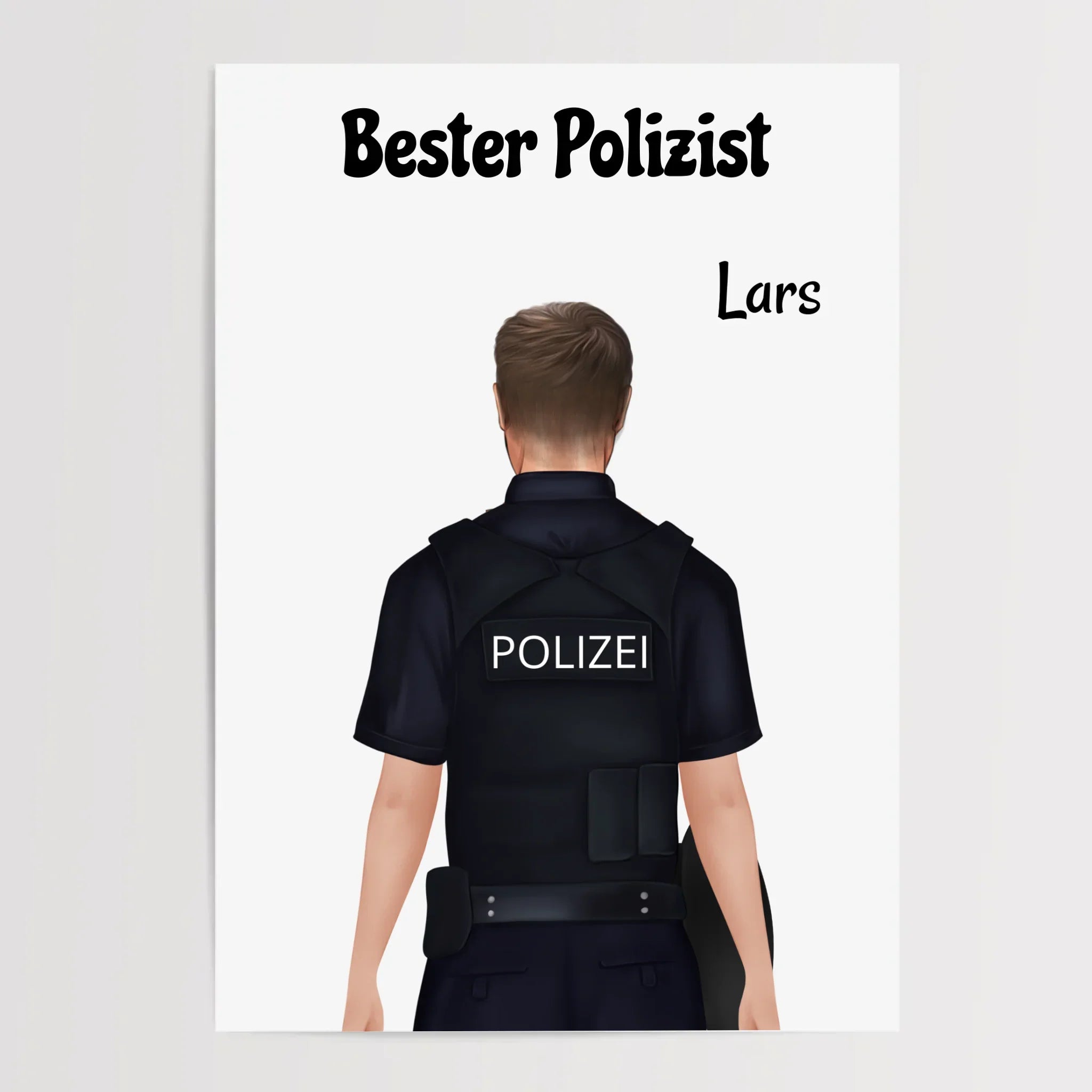 Polizist Ausbildung Abschluss Geschenke personalisiert