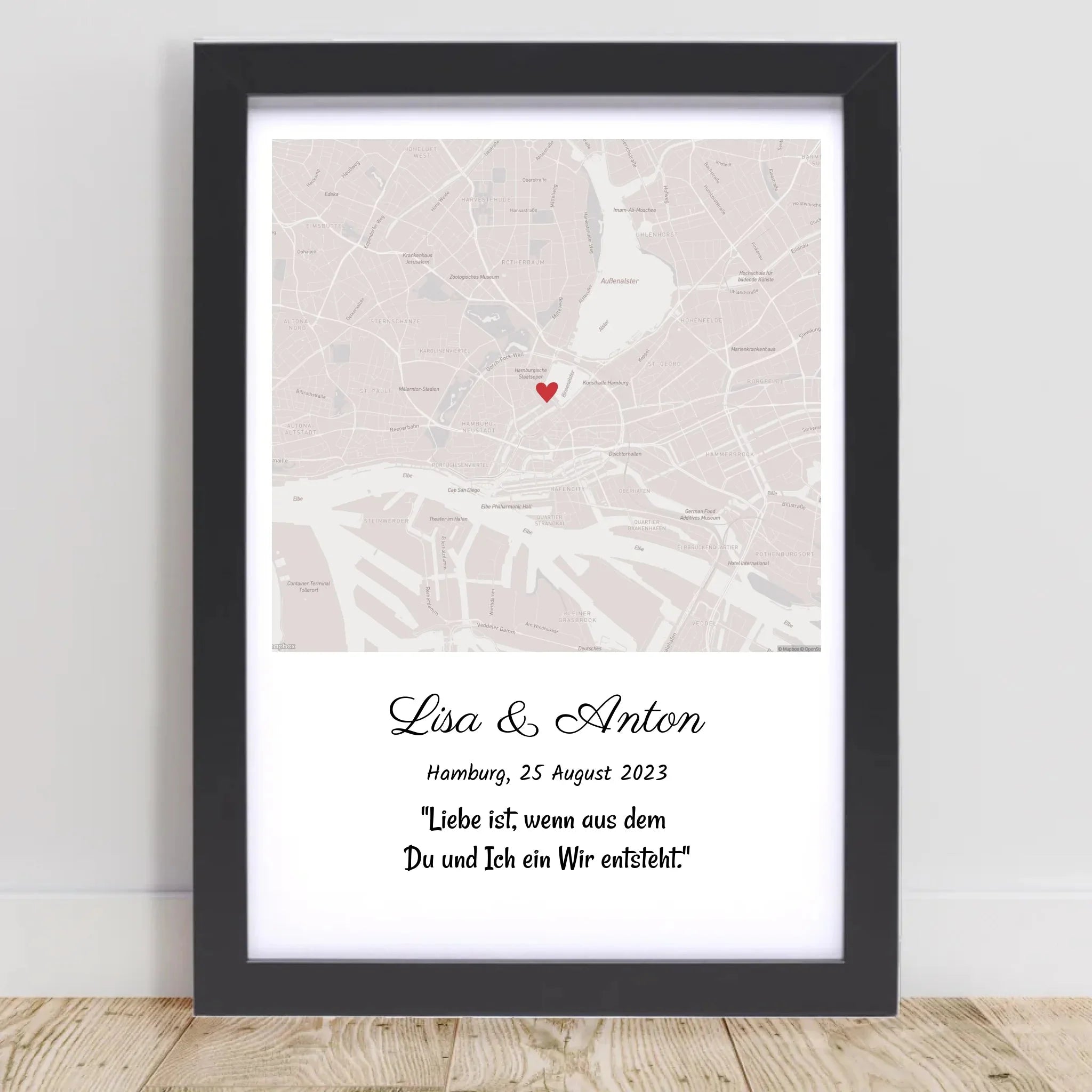 Jahrestag & Hochzeitstag Koordinatenposter Geschenke personalisiert - Cantty