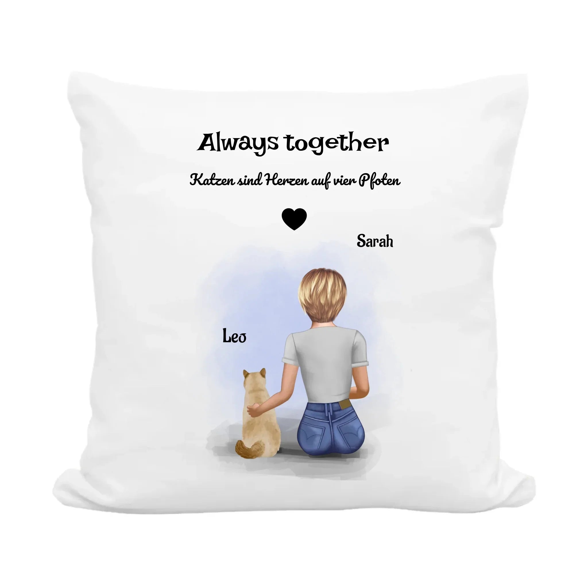 Katzenbesitzerin & Katzenmama Kissen Geschenke personalisiert - Cantty