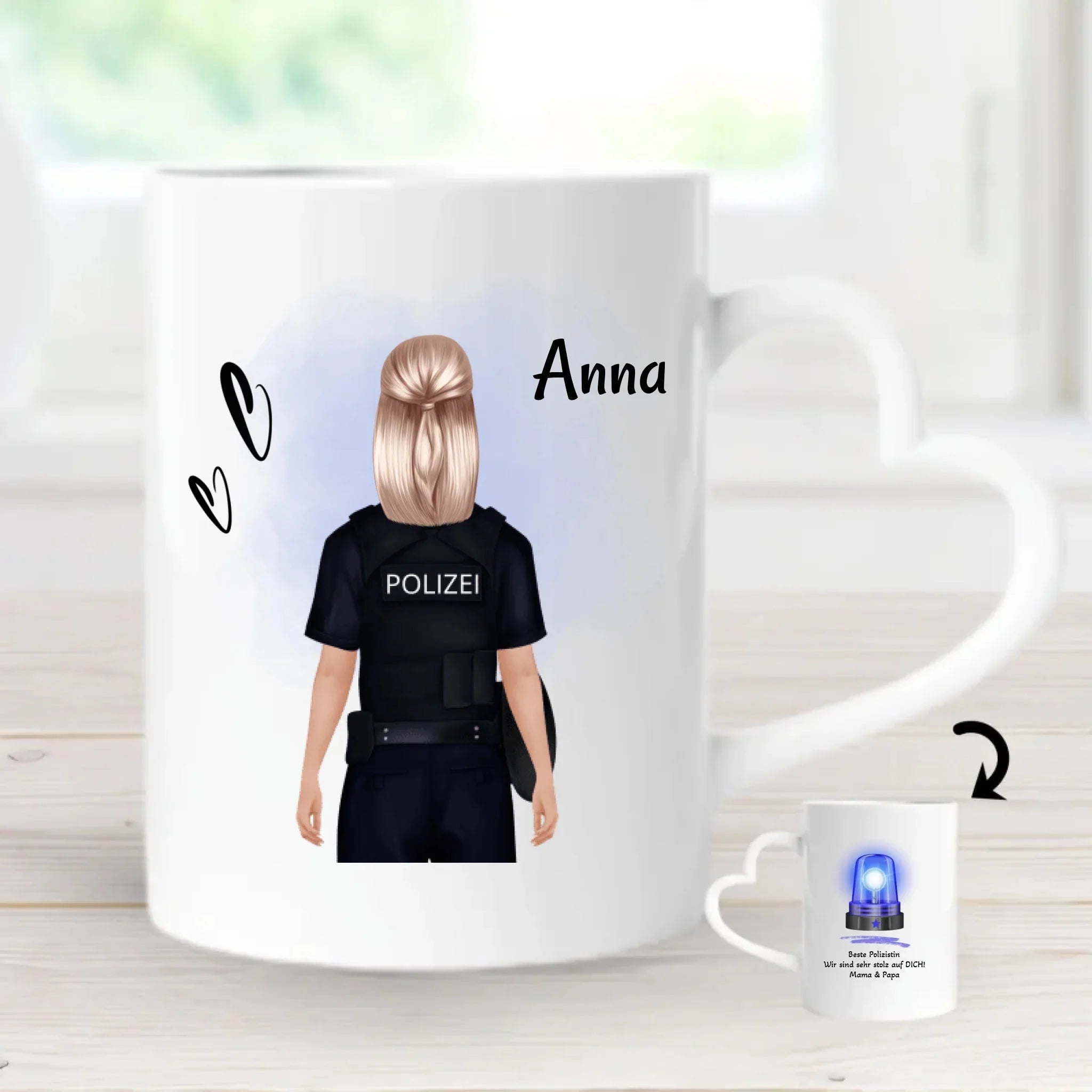 Polizistin Tasse Geschenke personalisiert
