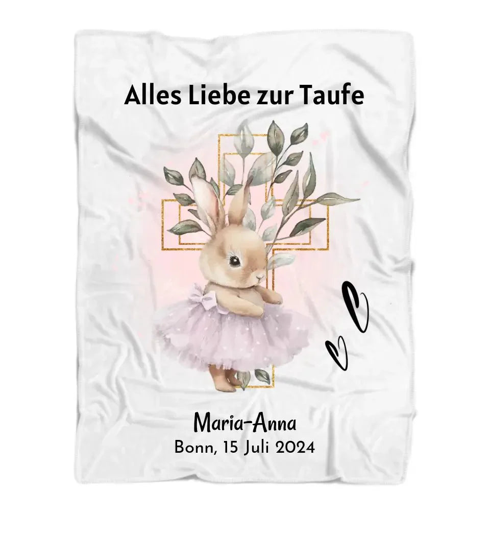 Taufe Decke Geschenk personalisiert