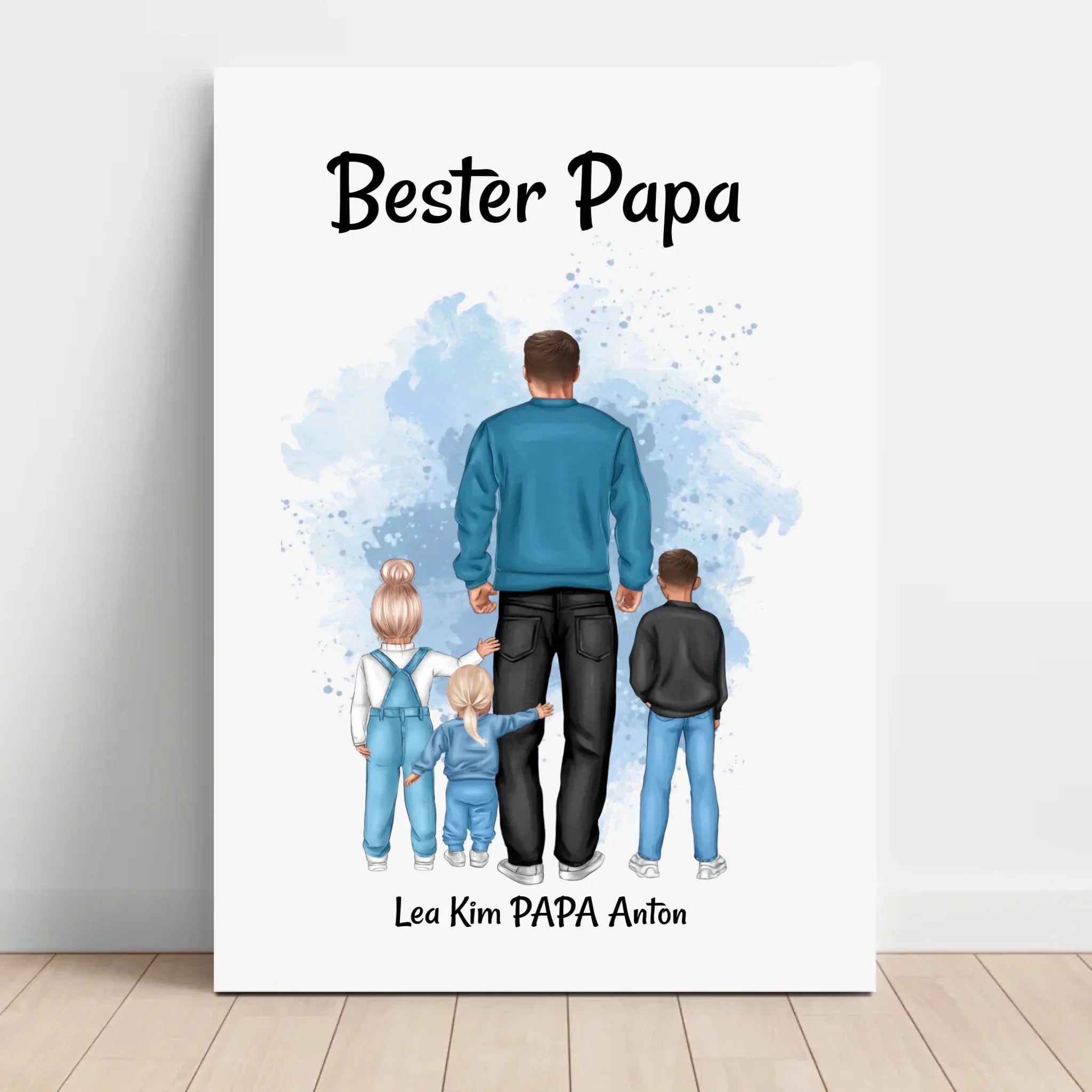 Papa Leinwand Geschenke personalisiert - Cantty