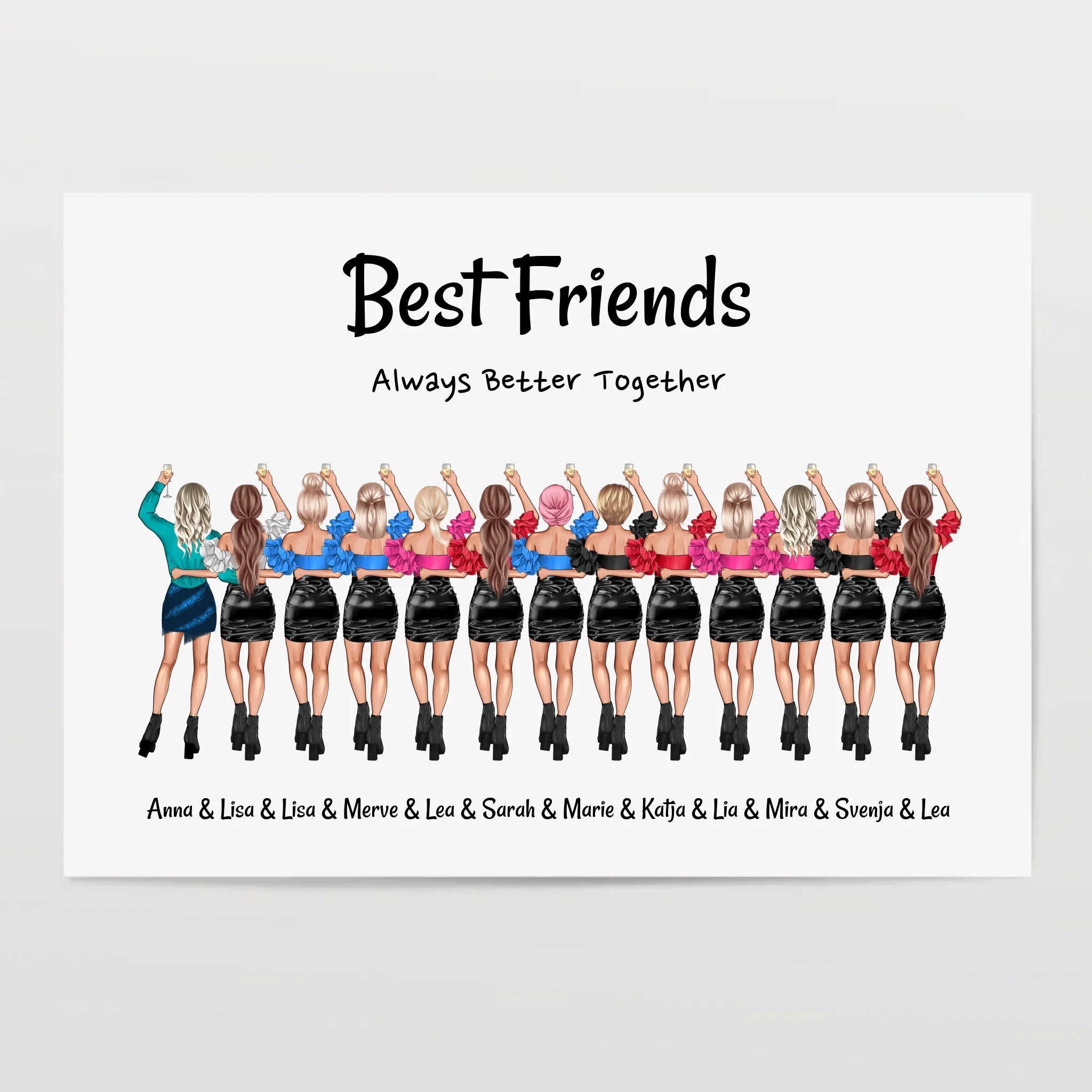 13 Mädchen Poster Geschenk personalisiert - Cantty