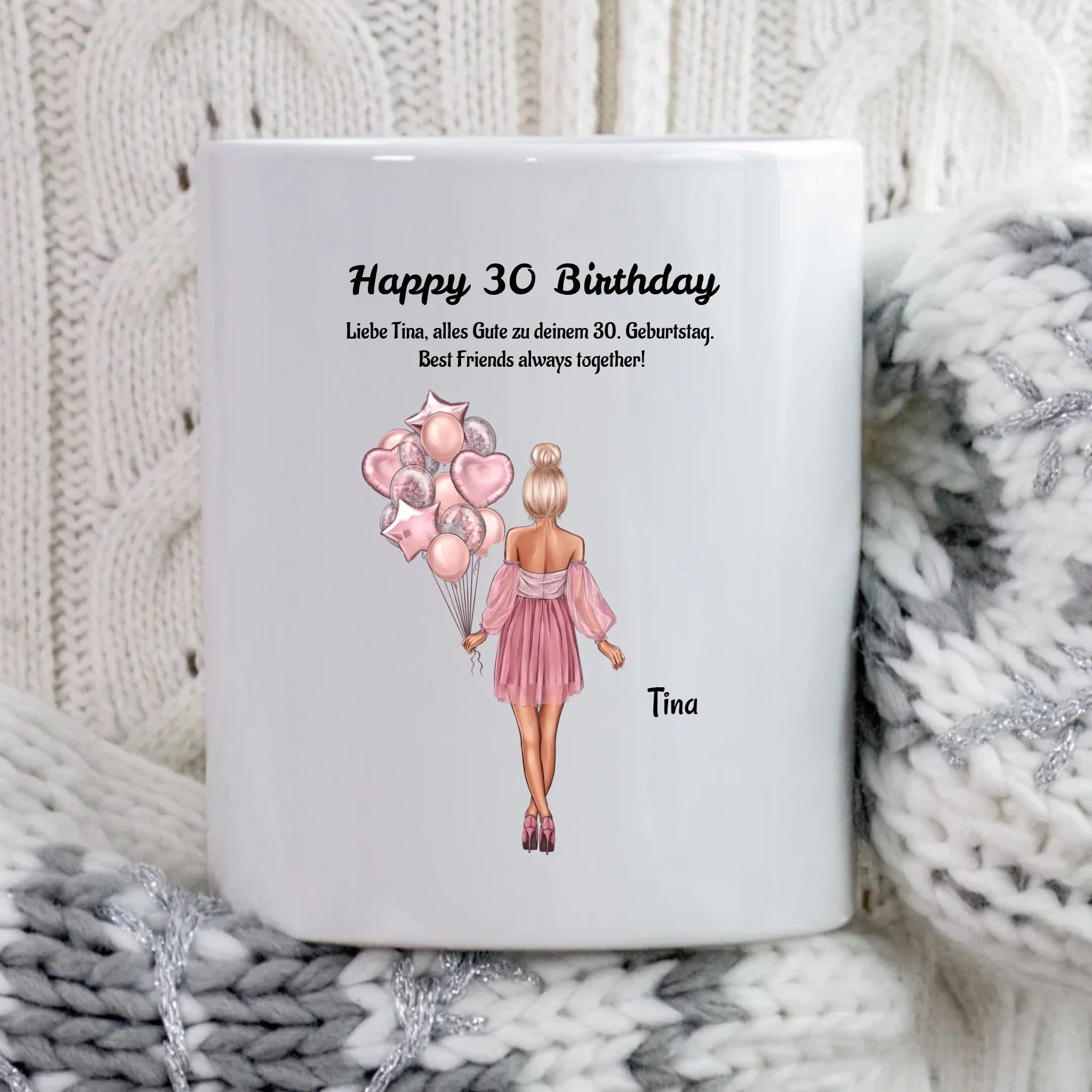 30. Geburtstag Frau Tasse Geschenk mit Namen - Cantty
