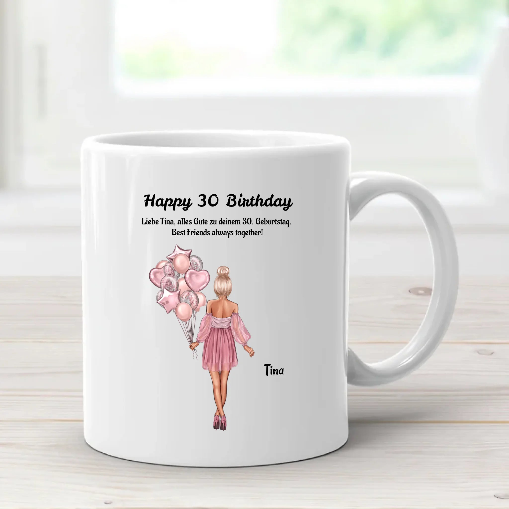 30. Geburtstag Frau Tasse Geschenk mit Namen - Cantty