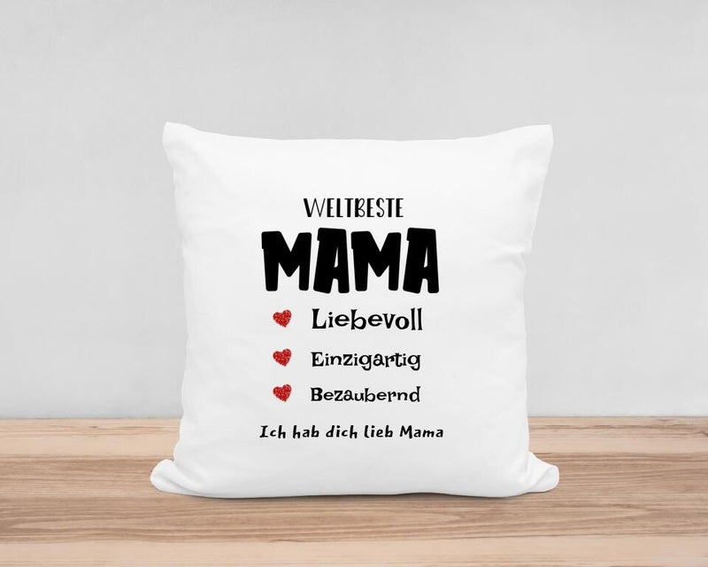 Mama Kissen personalisiert mit Spruch - Cantty
