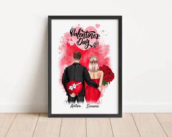 Valentinstag Bild Geschenk personalisiert - Cantty