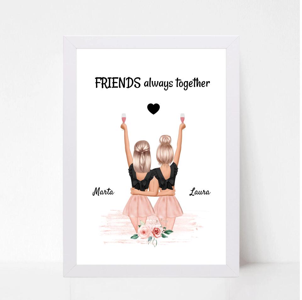 Geschenk Beste Freundin Bild personalisiert