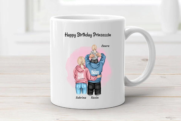 Mädchen Geburtstagsgeschenk Tasse von Eltern personalisiert - Cantty