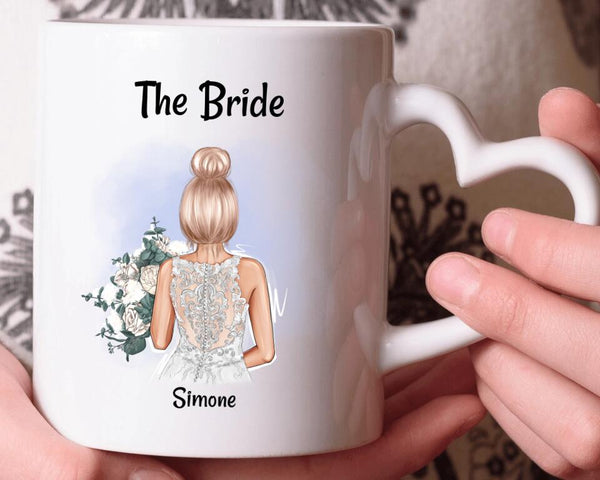 Tasse für Braut Geschenk personalisiert Name & Spruch - Cantty