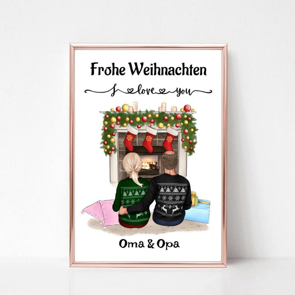 Weihnachtsgeschenk Poster für Oma Opa gestalten - Cantty