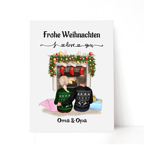 Personalisiertes Acrylglas Oma & Opa Geschenk Weihnachten - Cantty