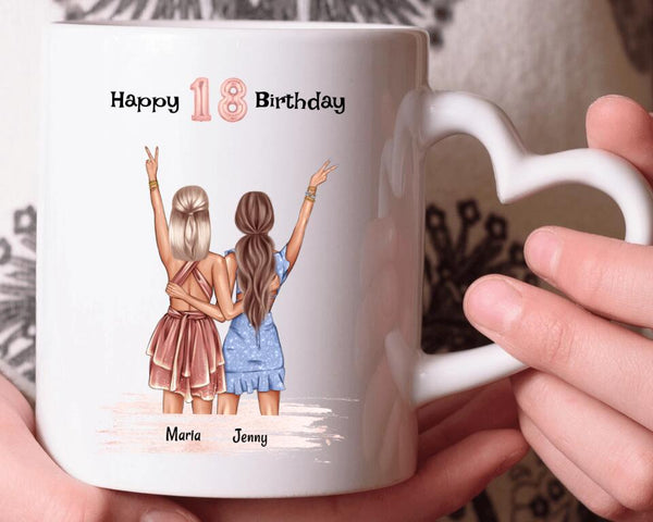 Personalisierte Tasse Geschenk für Schwester Geburtstag - Cantty