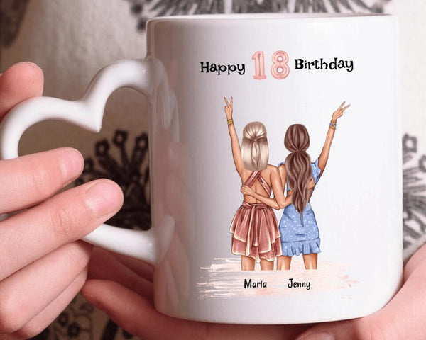 Personalisierte Tasse Geschenk für Schwester Geburtstag - Cantty
