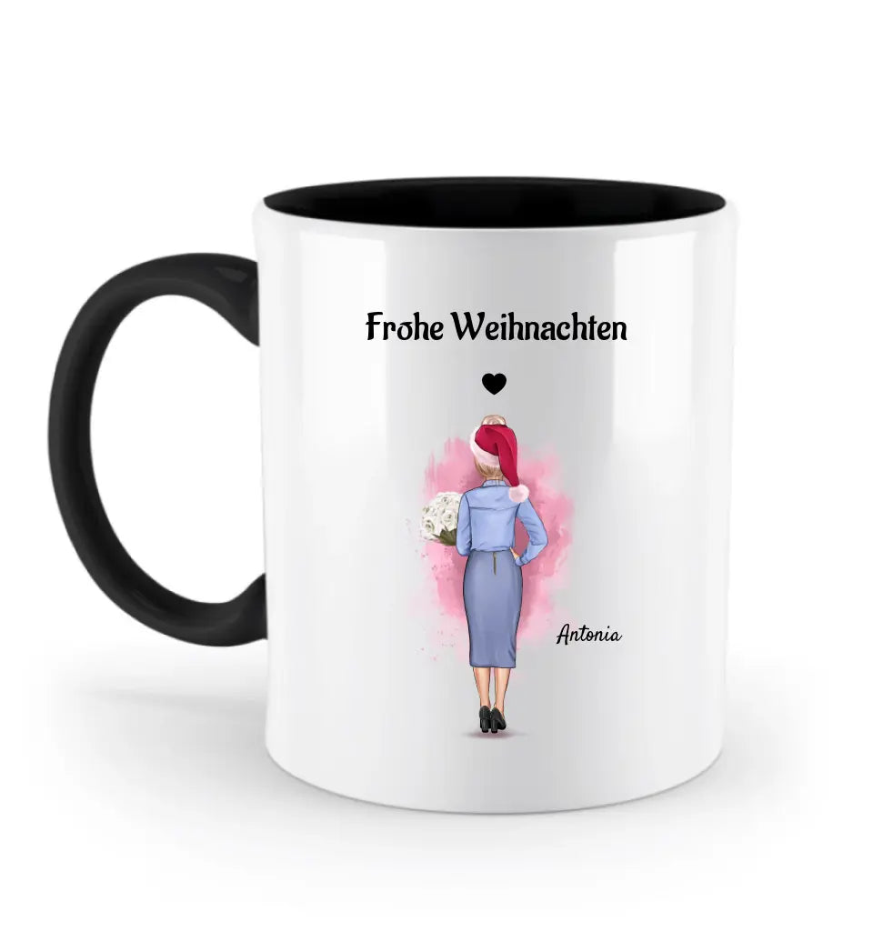 Chefin personalisierte Tasse Weihnachtsgeschenk - Cantty