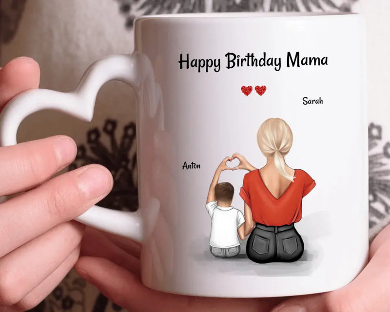 Personalisiertes Mutter Geburtstag Tasse Geschenk von kleinen Sohn - Cantty