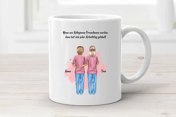 Beste Freundin Krankenschwester Tasse Geschenk personalisiert - Cantty