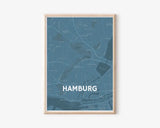 Lieblingsstadt Straßenkarte Koordinatenposter personalisiert - Cantty