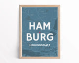 Lieblingsplatz Koordinaten Straßenkarte Poster personalisiert - Cantty