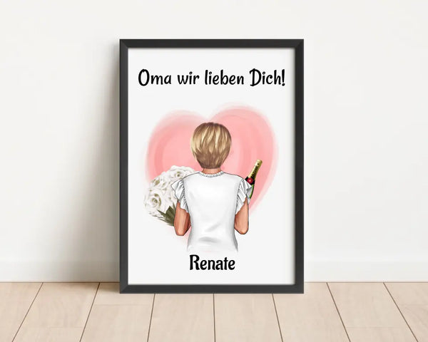 Oma Muttertag Poster Geschenk - Cantty