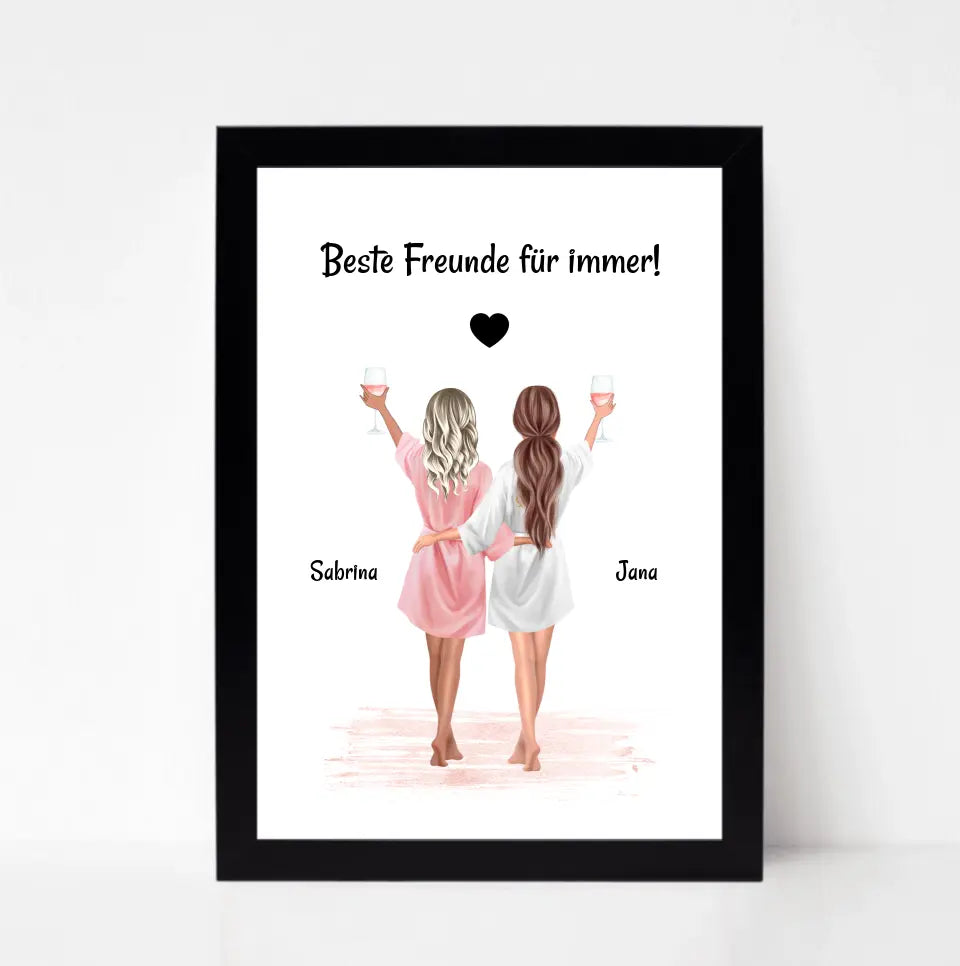 Braut JGA Poster personalisiert