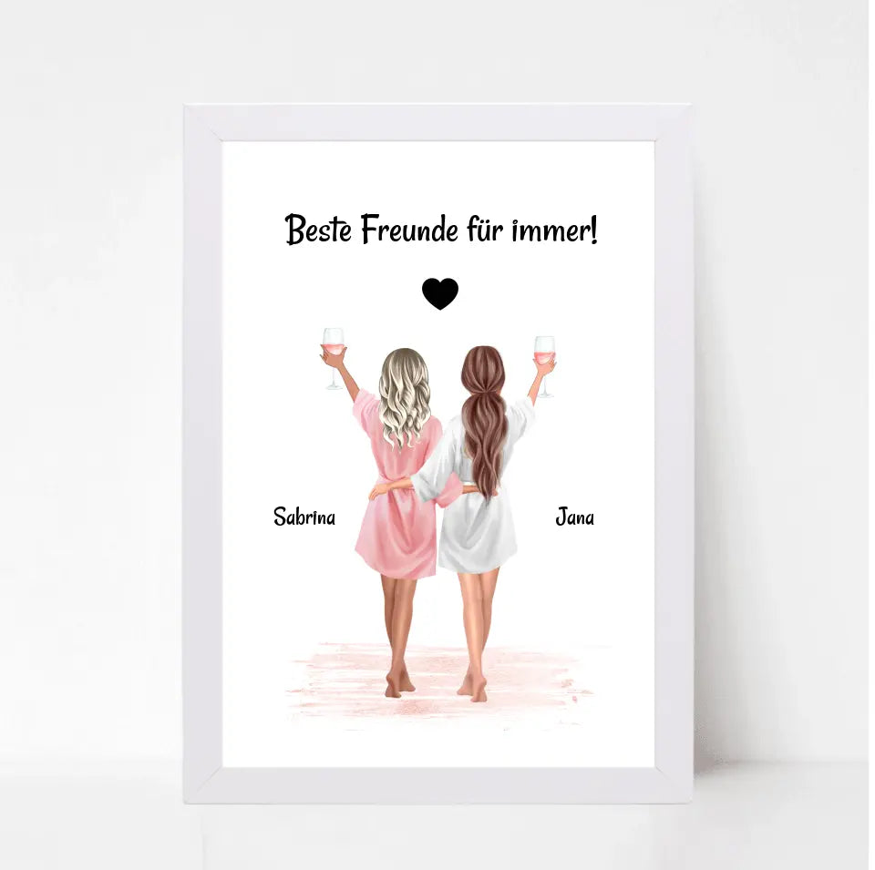 Braut JGA Poster personalisiert