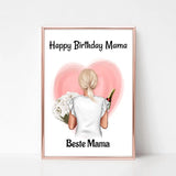 Mutter Geburtstag Bild & Poster personalisiert, Mama Geburtstagsgeschenk gestalten - Cantty