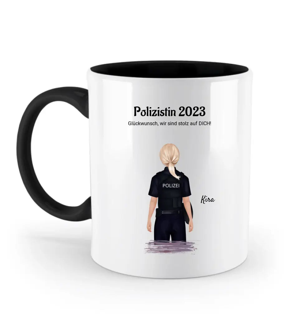 Pagma Druck Tasse 'Ich Bin Polizistin Und Brauche Kompetente Beratung' – Spülmaschinenfest, 330 Ml, Beidseitig Bedruckt, Geschenk Für Polizisten