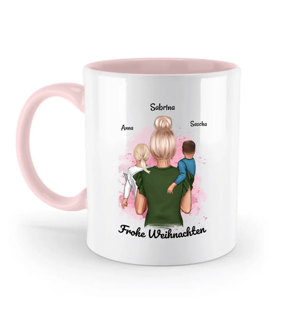 Kaffeetasse Weihnachten Patentante und Patenkind personalisiert - Cantty
