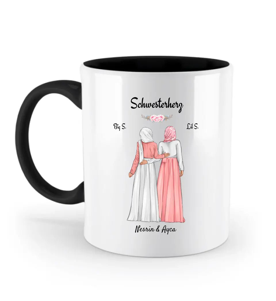 Schwester Tasse mit Kopftuch Hidschäb Burqa Kleidung - Cantty