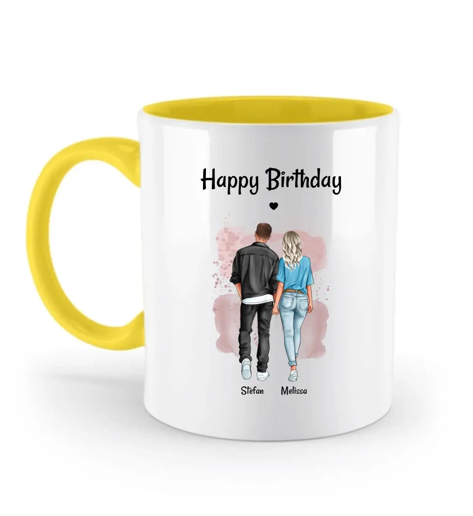 Geburtstag Tasse für Freundin von Freund personalisiert - Cantty