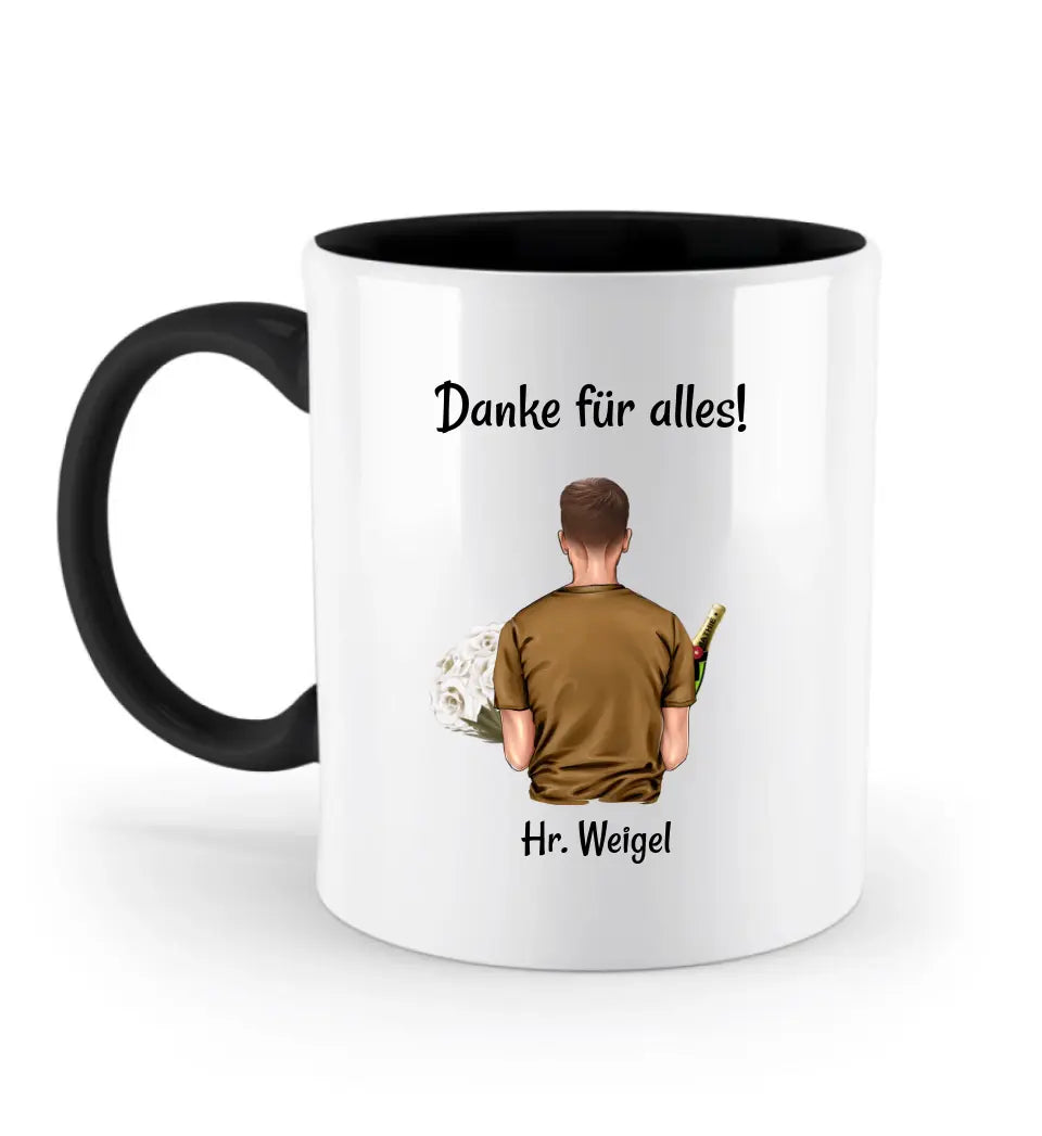 Lehrer Danke Geschenk Tasse personalisiert - Cantty