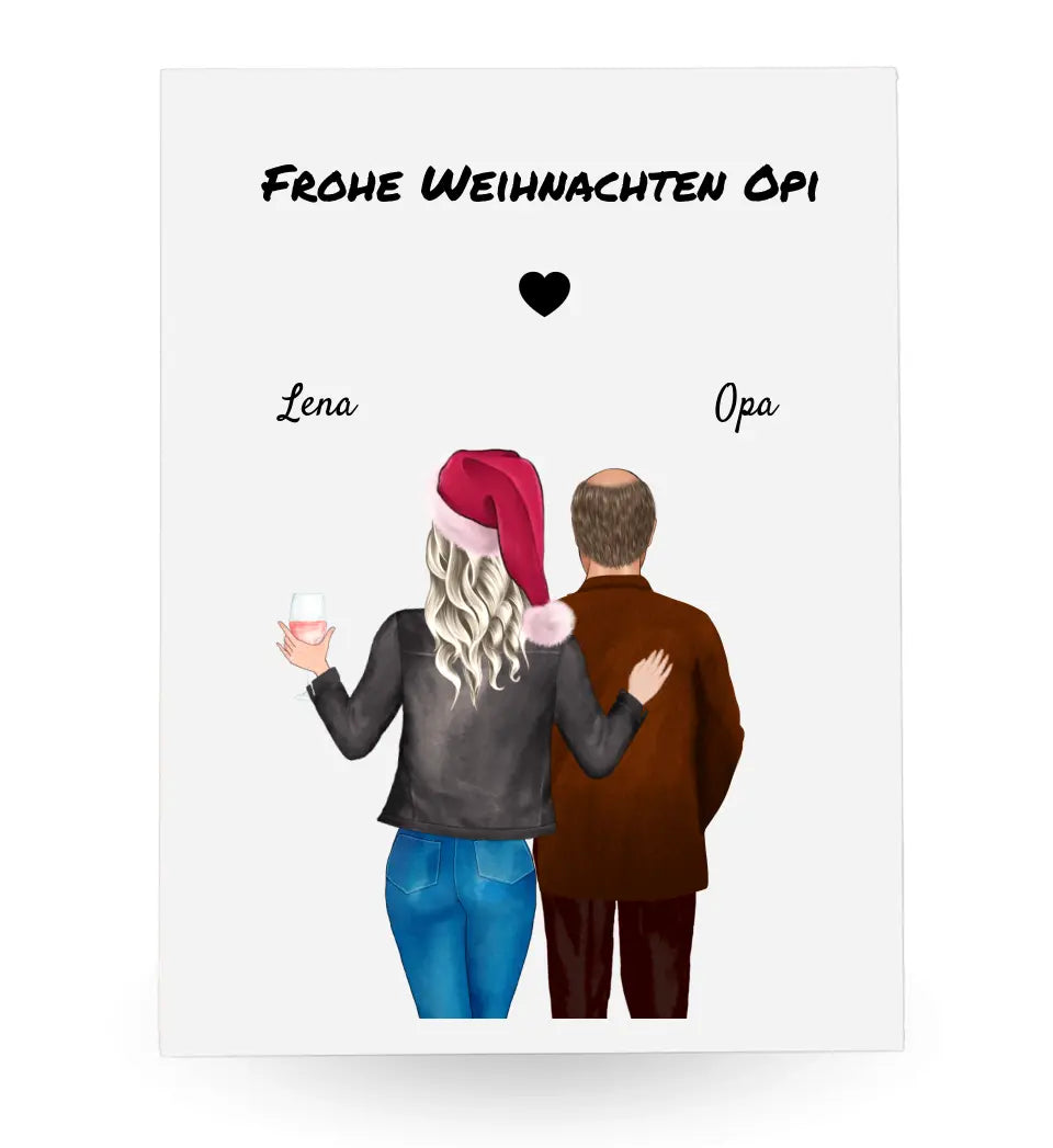 Weihnachtsgeschenk Acrylglas Bild personalisiert
