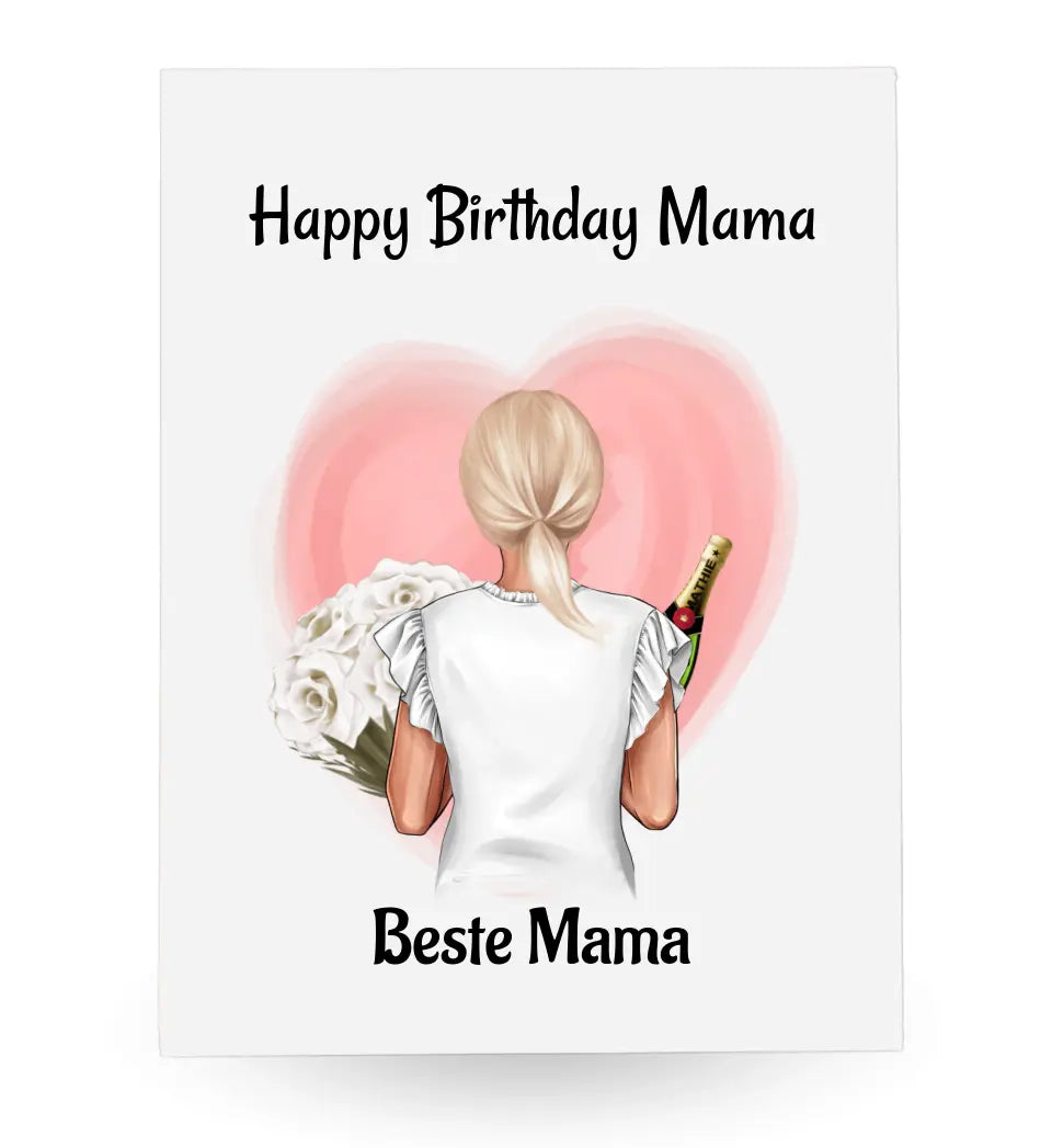 Mama Happy Birthday Geschenk Acrylglas personalisiert