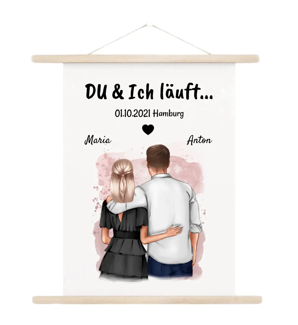 Leinwandbild Jahrestag Geschenk für Freund Freundin