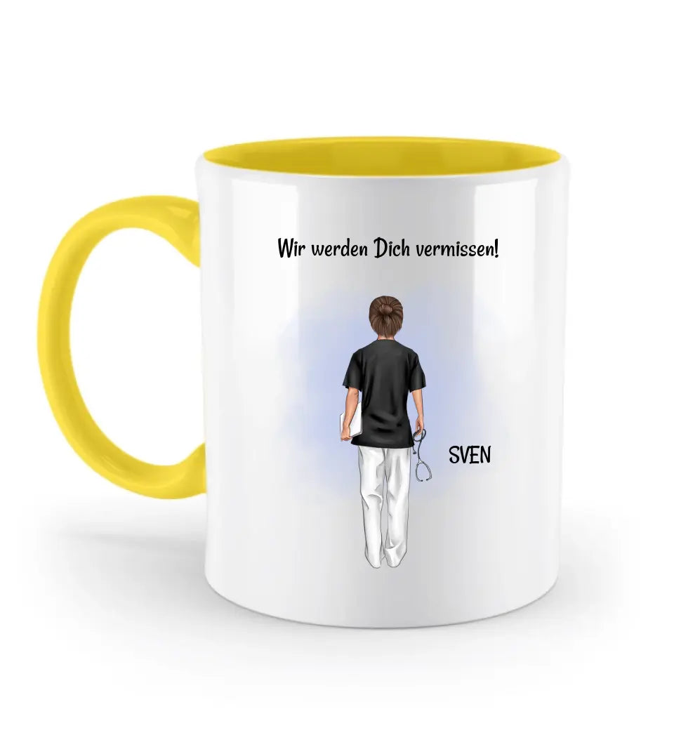 Krankenpfleger Abschied Tasse Geschenk personalisiert
