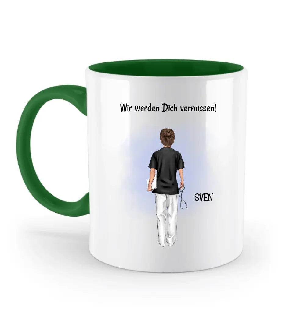 Krankenpfleger Abschied Tasse Geschenk personalisiert