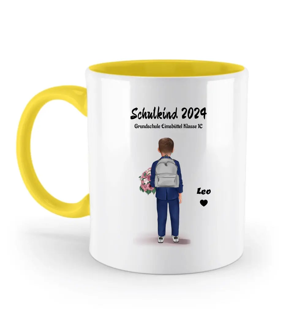 Einschulung Junge Schulkind Tasse Geschenk personalisiert