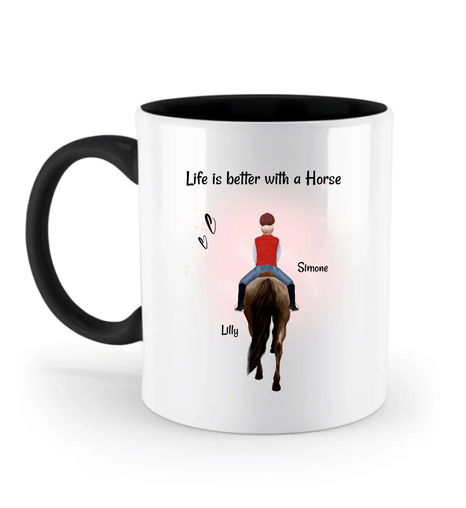 Pferdebesitzerin & Reiterin Tasse Geschenk Weihnachten Geburtstag