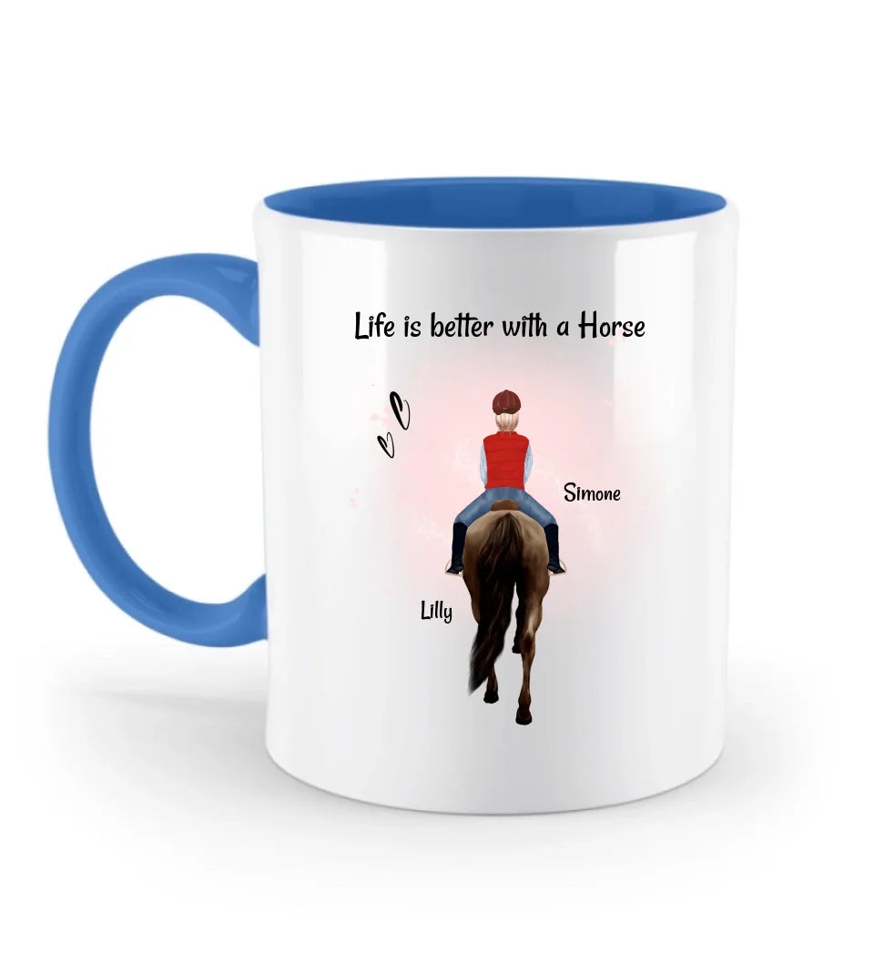 Pferdebesitzerin & Reiterin Tasse Geschenk Weihnachten Geburtstag