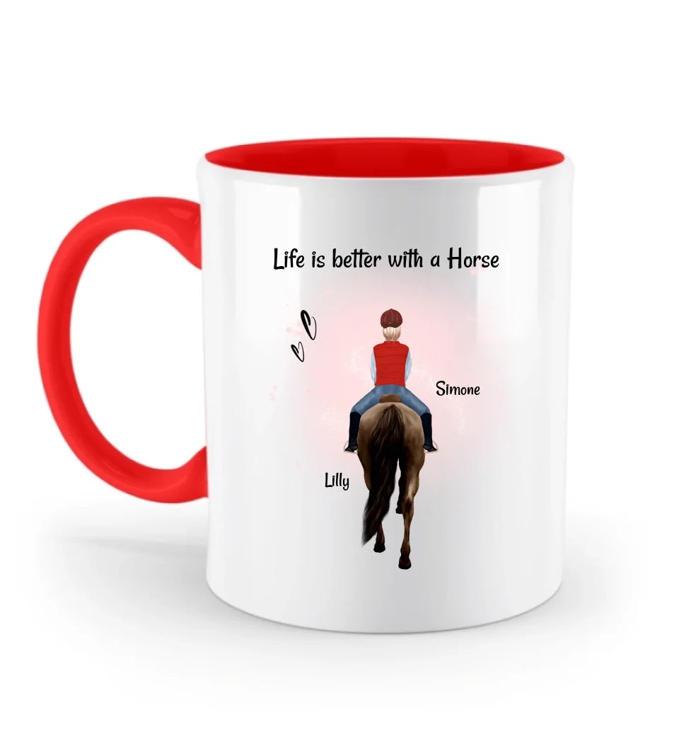 Pferdebesitzerin & Reiterin Tasse Geschenk Weihnachten Geburtstag