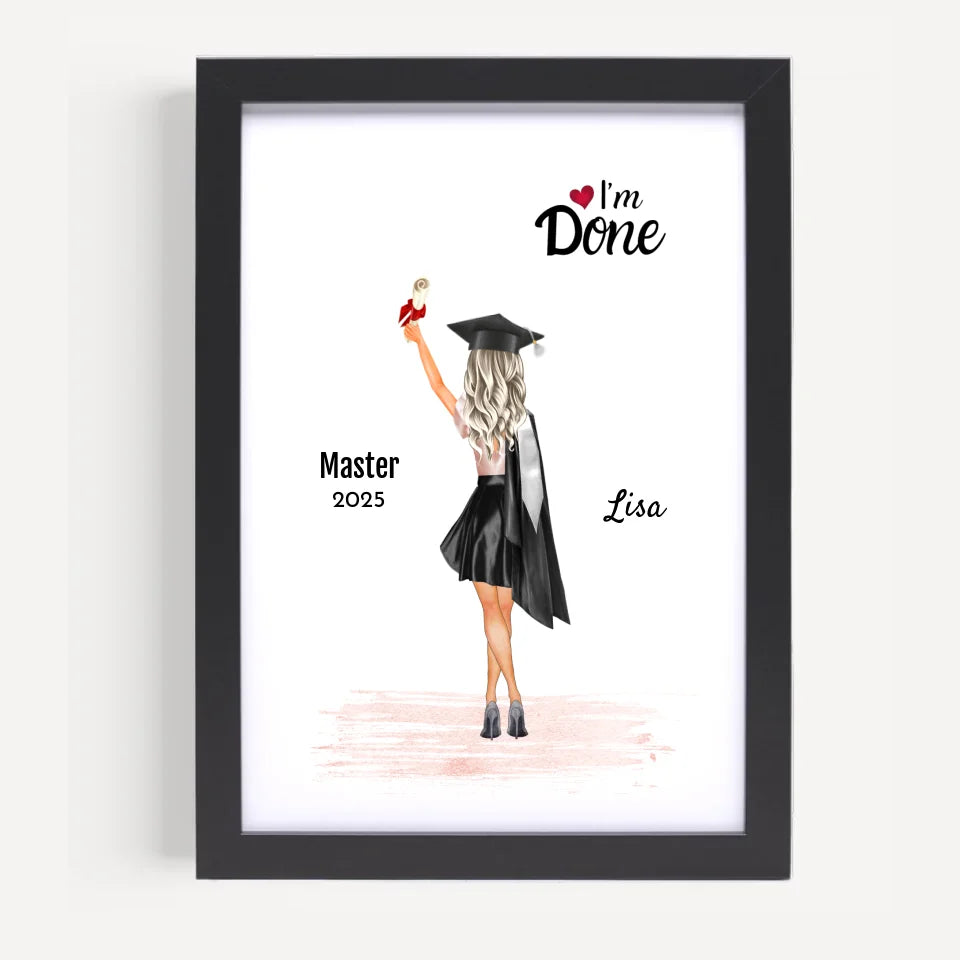 Poster mit Rahmen Schwarz 5
