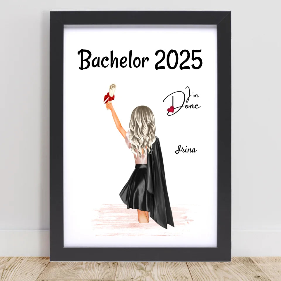 Poster mit Rahmen Schwarz 1