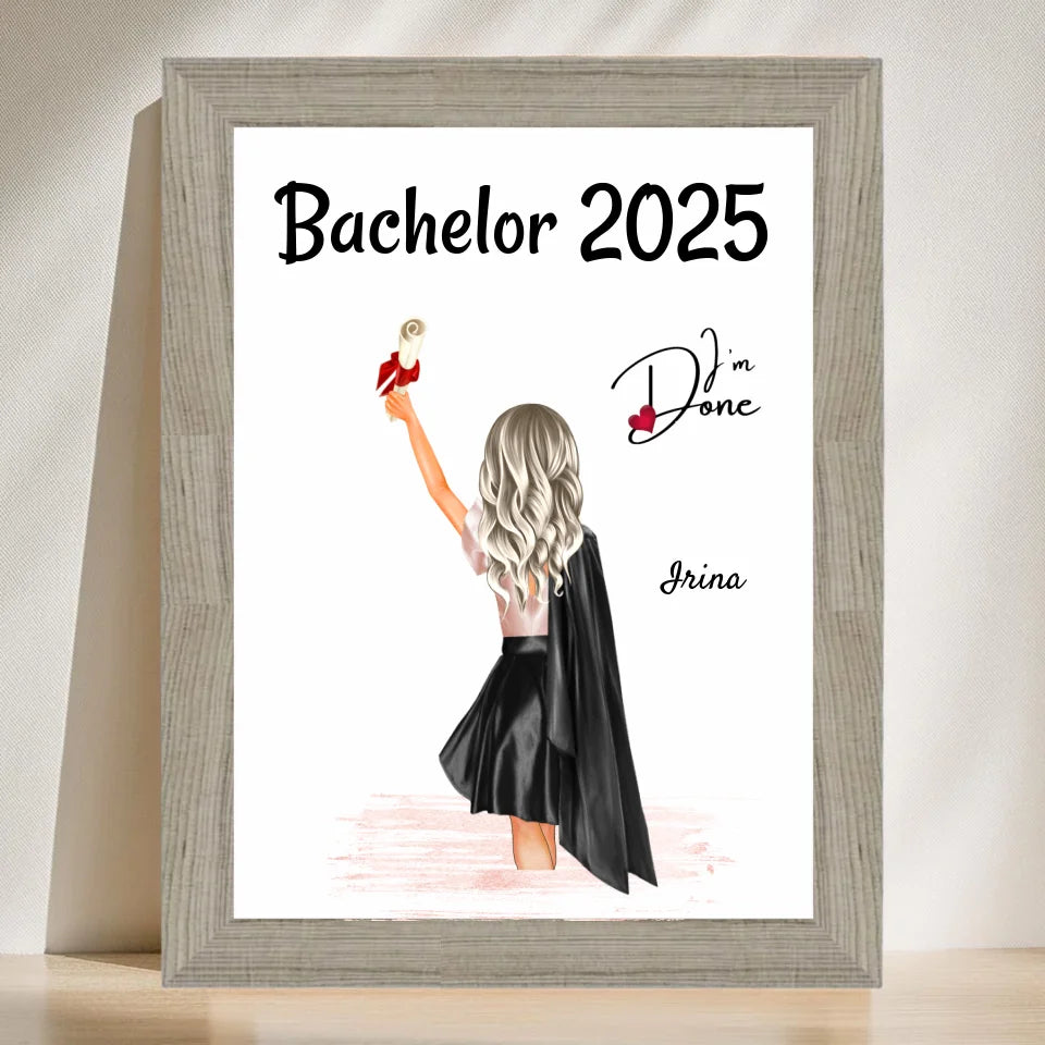 Poster mit Rahmen Beige 3