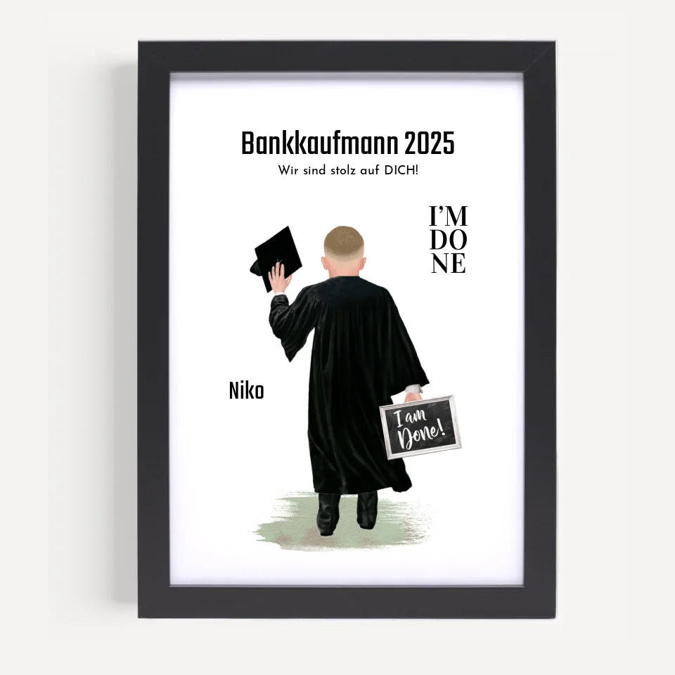 Poster mit Rahmen Schwarz 5